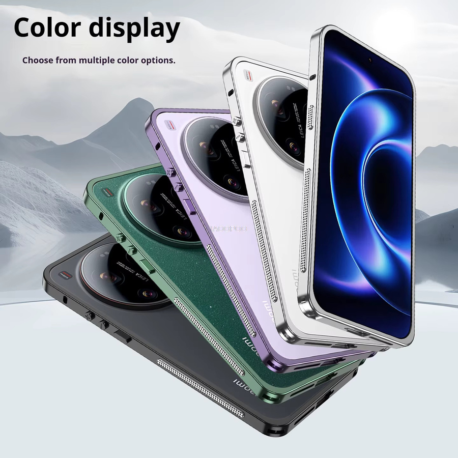 Modische Aluminium-Metallrahmen-Schutzhülle für Xiaomi in Schwarz, ultradünn und leichtgewichtig - Bild 6