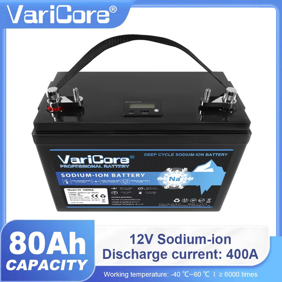 VariCore Natrium-Ionen-Akku 12V/15,6V 80Ah in Grün und Schwarz, kältebeständig für Elektroautos, Golfcarts und Solarsysteme - Bild 3