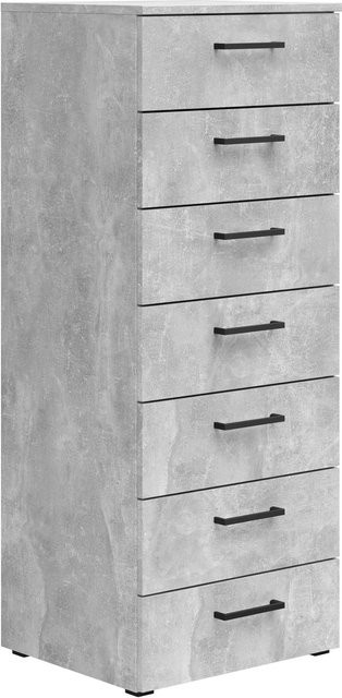 Mömax Kommode Multistauraum in Betonoptik, Farbe Grau, B/T/H: 115 x 40 x 45 cm - Bild 1