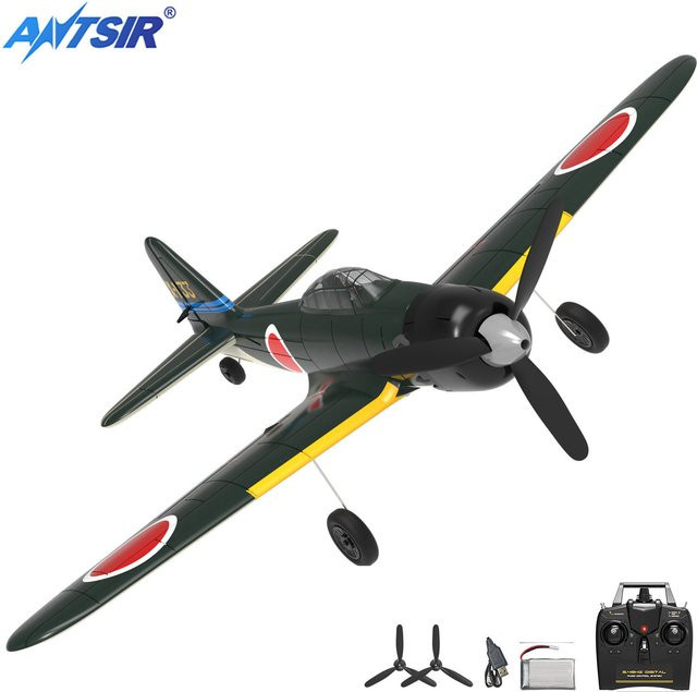 VolantexRC Zero RC Flugzeug, ferngesteuertes Flugzeug, 400 mm Spannweite, 2,4 G, 6-Achsen, RTF Fighter - Bild 1
