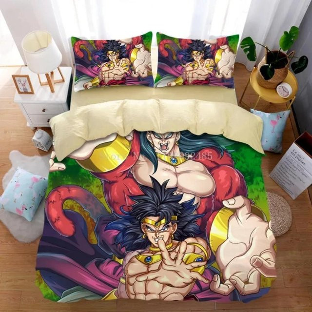 DragonBall Bettwäsche Set mit Goku Motiv, 2-teiliges Microfaser-Bettwäsche-Set für Erwachsene und Kinder, Mehrfarbig, Breite: 135 cm, Länge: 200 cm - Bild 1