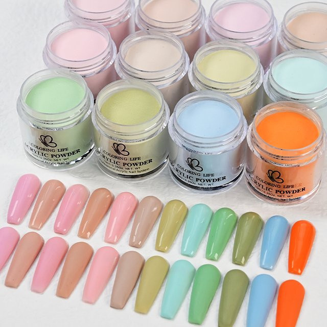 MAFANAILS Nagel-Acrylpulver Set, 12 Farben, 7 g, rosa, glänzend - Bild 1