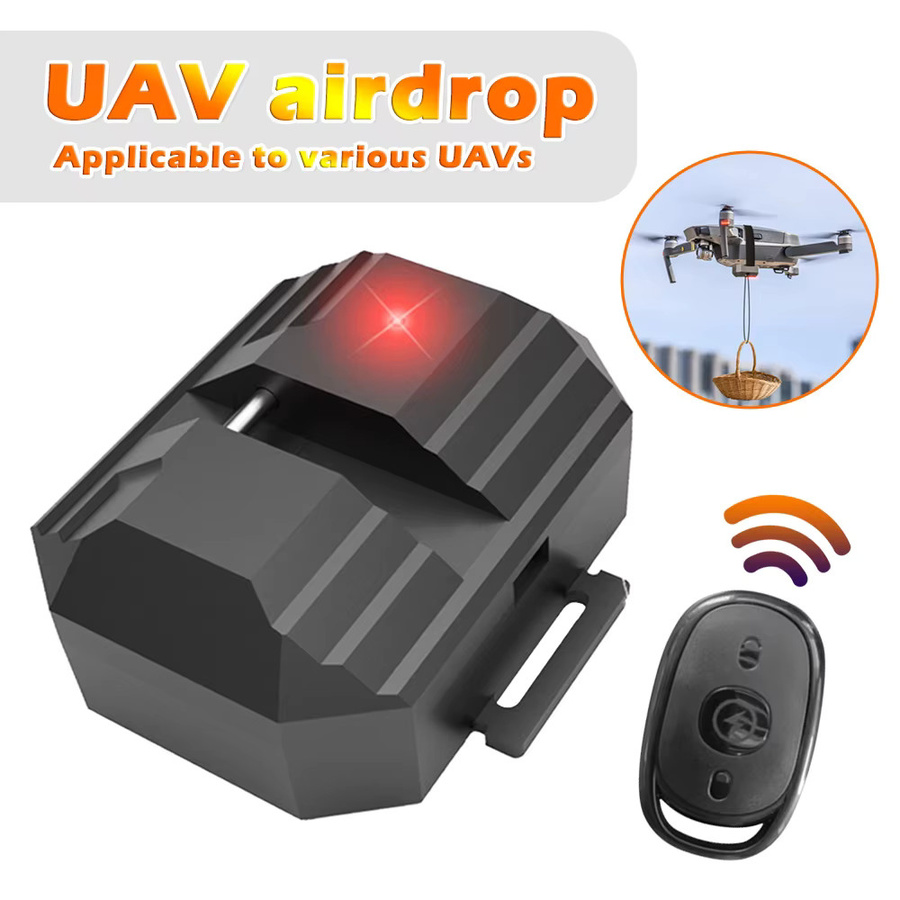 Universal Drone Air Dropper Werfer System mit 2,4 GHz Fernbedienung für allgemeine Nutzlast in Schwarz - Bild 3