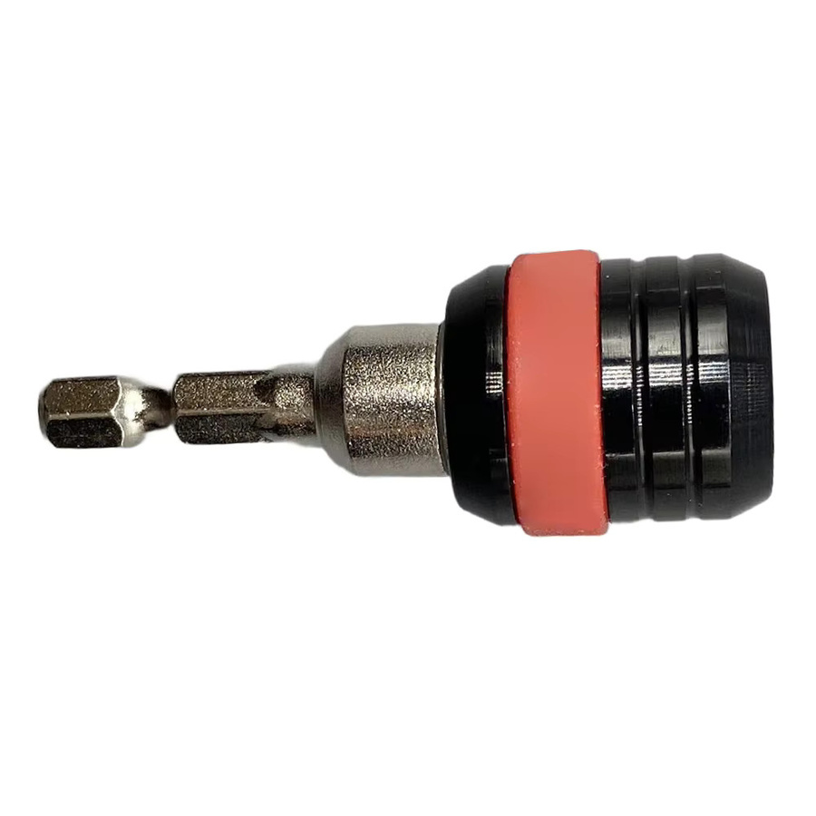 VIBRATITE Bit-Halter aus Kohlenstoffstahl mit 60 mm Sechskantschaft und Schnellkupplung, 1/4 Zoll Bohrfutter-Adapter für elektrische Schraubendreher - Bild 2