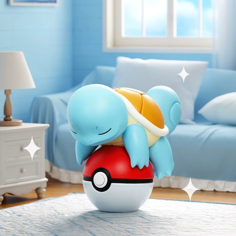 HOLLY BOX Pokémon Poké Ball Nachtlicht Puppe, Pikachu EEVEE Glurak Bisasam Puppe Modell Ornament Spielzeug - Bild 3