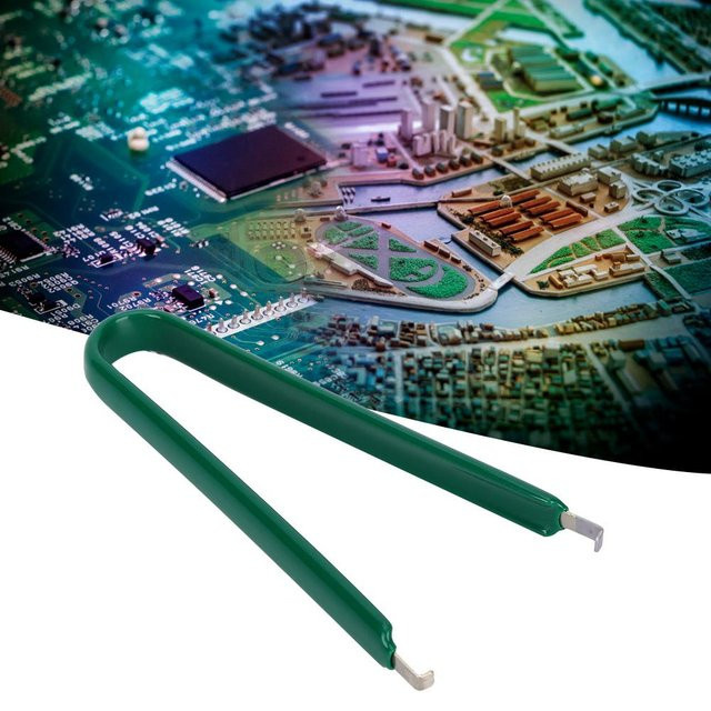 TOMTOP JMS IC-Extraktor Clip Set aus Kunststoff, 5 Stück CPU Entferner Werkzeug und Spannzange Zubehör, Grau und Grün - Bild 1