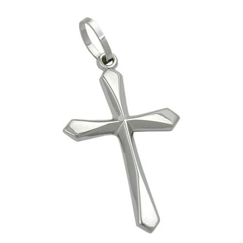 Colfem Anhänger Kreuz, 9Kt Weißgold, Unisex - Bild 1