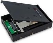 Kingston Speichereinschubadapter von 8,9 cm auf 6,4 cm für 3,5 auf 2,5 Zoll, Schwarz, SNA-DC2/35 - Bild 1
