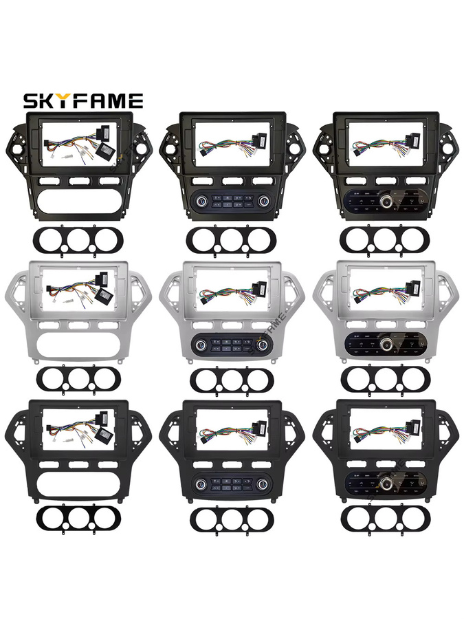SKYFAME Auto-Rahmenadapter mit Canbus-Box Decoder für Android Radio Armaturenbrett-Einbausatz passend für Ford Mondeo 4 MK4 und Galaxy - Bild 6