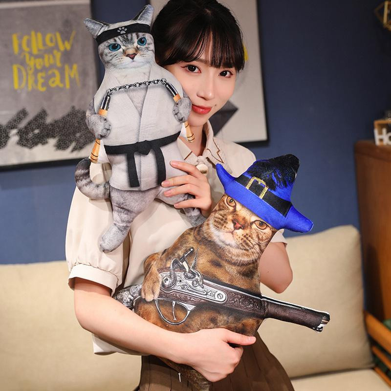 Süßer Mu Cheng Lustige Katze Plüschtier Stofftier 30cm - Bild 2