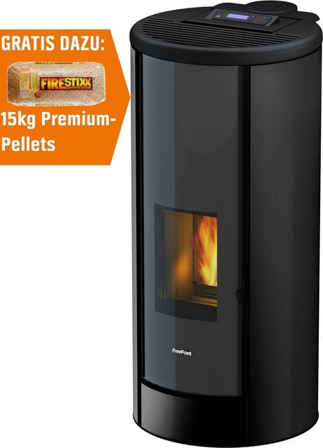 Freepoint Pelletofen Breeze in Schwarz mit 9,1 kW Leistung und WLAN-Funktion - Bild 1