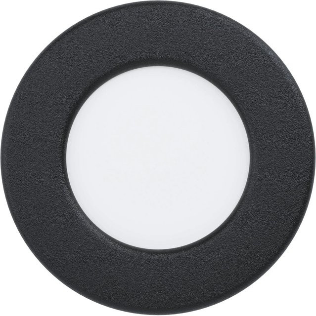 Eglo LED-Einbauspot Fueva 5 in Schwarz mit IP44 Schutzart und warmweißem Licht, Durchmesser: 8,6 cm - Bild 1