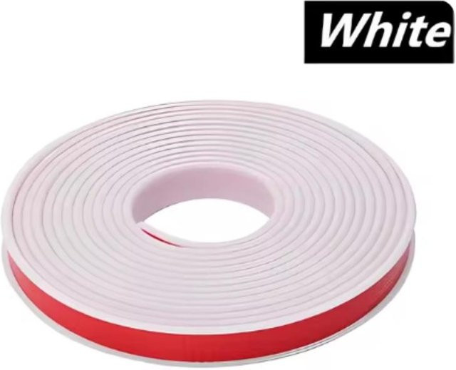 Selbstklebendes U-förmiges Kantenanleimband aus TPE-Gummi von Yiran toy 1, Farbe: Weiß, Breite: 18 mm, Länge: 5 m - Bild 1