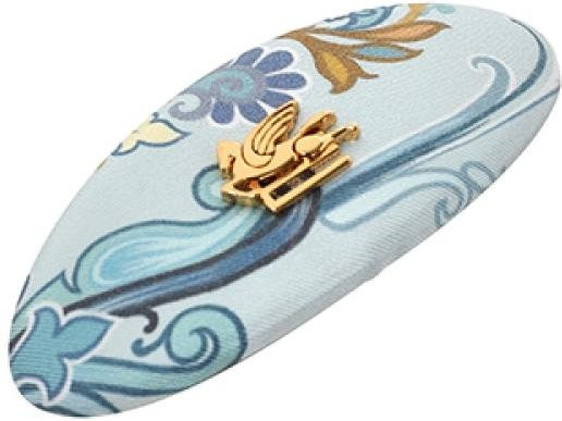 Etro Haarspange, florales Paisley, Seide, weiß, Damen - Bild 1