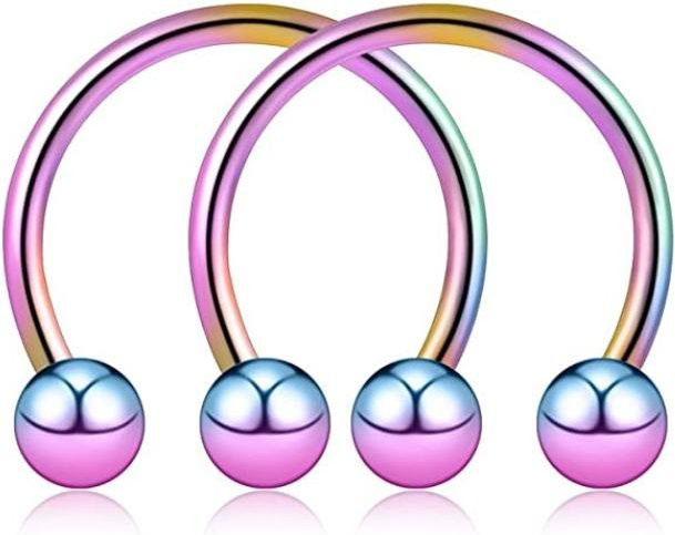 Circular Barbell Hufeisen Piercing, Edelstahl, Bunt, Damen - Bild 1