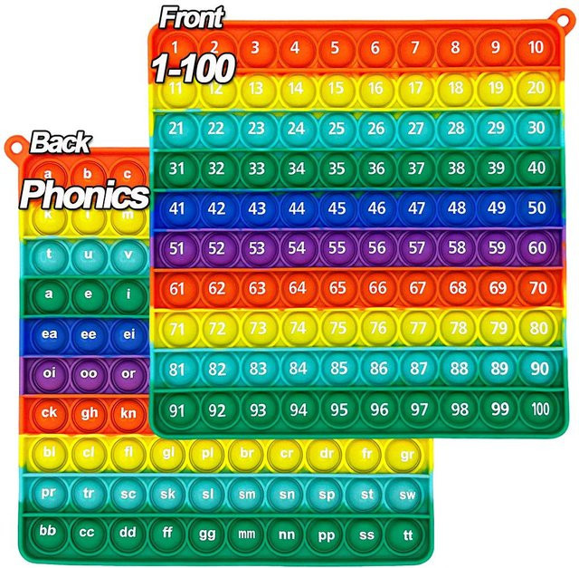 Kidsly 1-100 Zählzahlen ABC Alphabete Buchstaben Phonics Spiel, Lernspielzeug, ab 3 Jahre - Bild 1