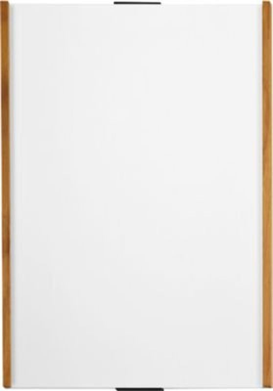 moedel Wandschild LMH DIN A3 Hochformat Holzrahmen mit Kappen silber/Eiche B: 30,9 cm, H: 42,0 cm - Bild 1