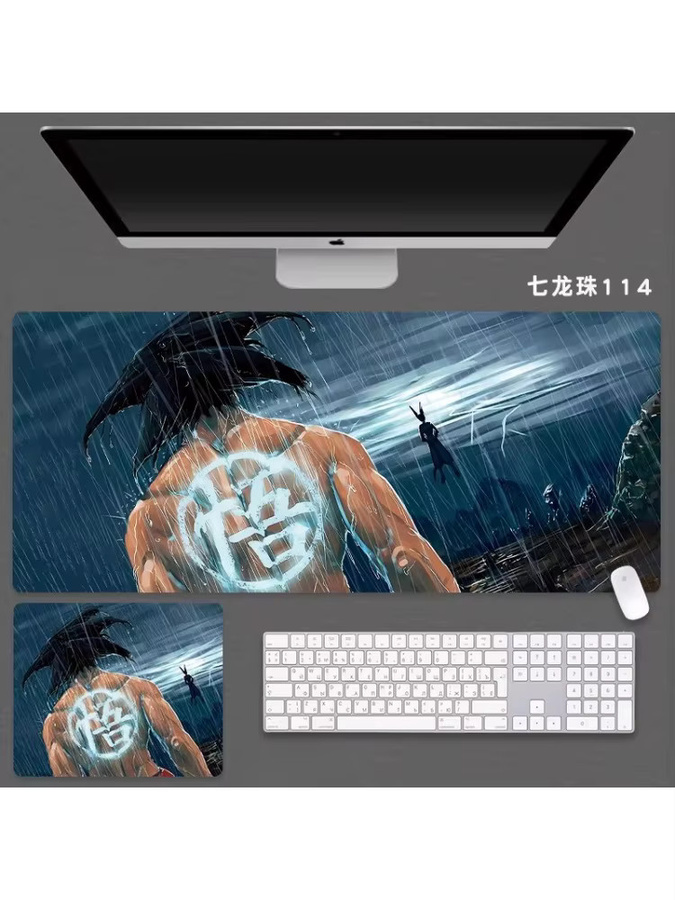 Bandai Dragon Ball Leder-Mauspad in Multicolour als großflächige Gaming-Schreibtischunterlage für E-Sport und Computer - Bild 2