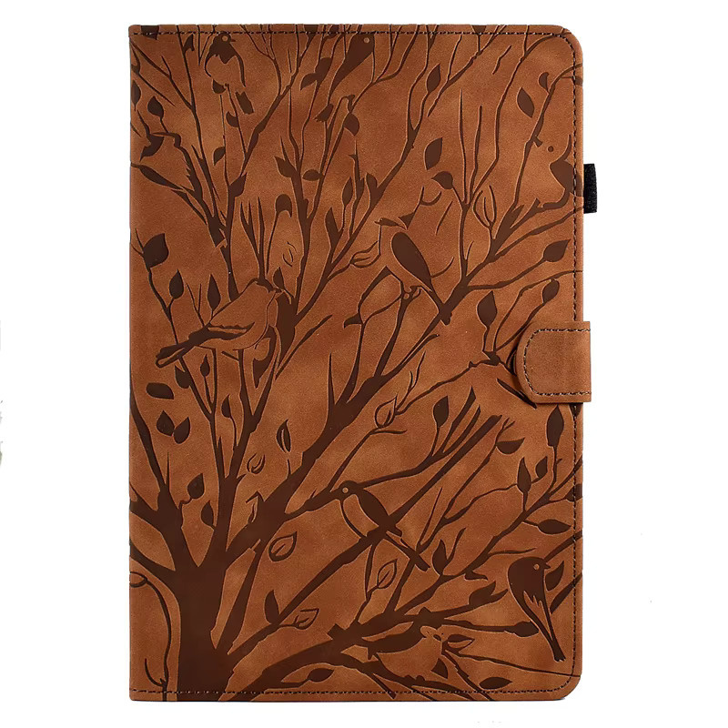 Magnetische Brieftaschen-Hülle für Samsung Galaxy Tab A11 Plus 11 Zoll in Rot und Braun - Bild 2