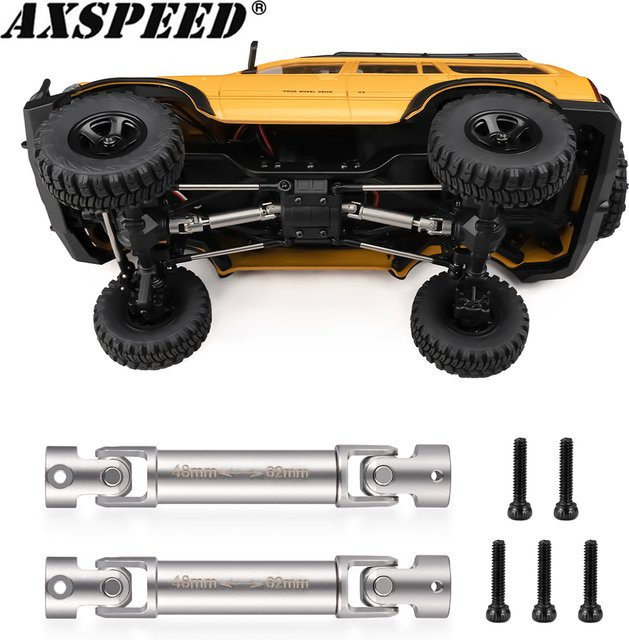 AXSPEED Edelstahl-Mittelantriebswellen, 2-teiliges Set, Metall, Grau - Bild 1