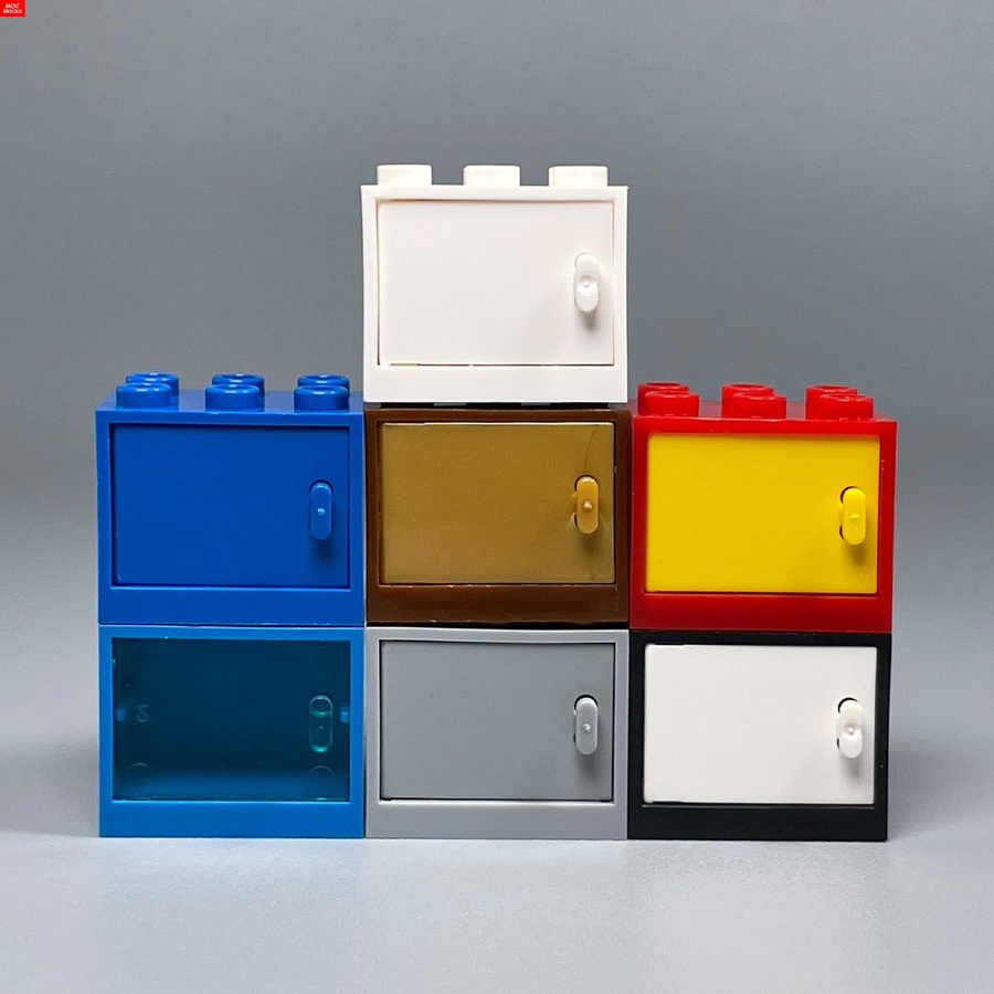 Yiran Toy MOC Bausteine Möbel Set Behälter Kiste Schrank Schublade in Multicolor aus ABS-Kunststoff - Bild 1