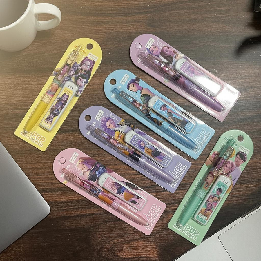 Yiran toy 1 K-POP Dämonenjäger Mechanische Bleistifte mit Minennachfüllungen 0,5 mm HB in Mehrfarbig - Bild 3