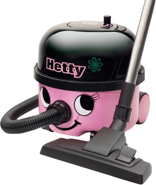 Numatic Hetty Eco Staubsauger in Pink mit HEPA-Filter und Hartboden-Düse - Bild 1