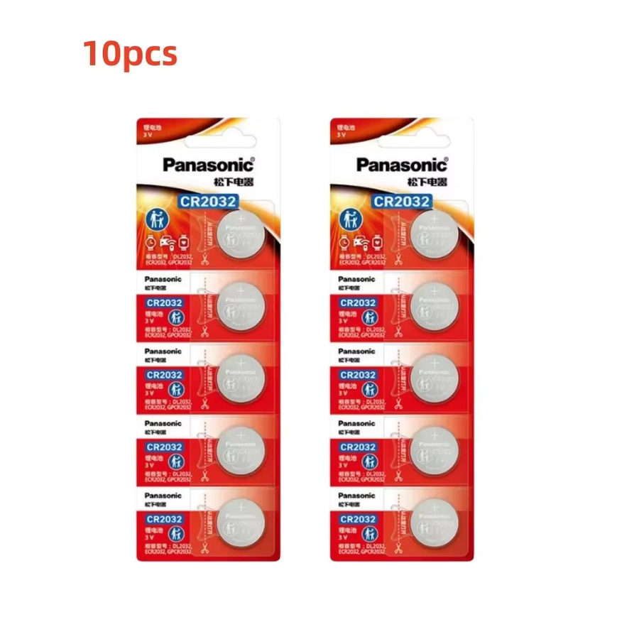 Panasonic CR2032 Lithium-Batterie 3V Knopfzellen in Silber - Bild 2