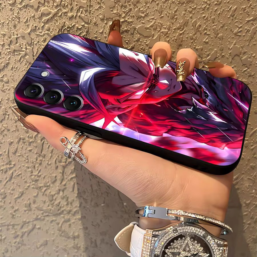 Schwarze weiche Handyhülle mit Dragon Ball Son Goku Design für Samsung Galaxy S24 Plus, S23 Ultra, S21 FE, S20 und S25 Edge - Bild 4
