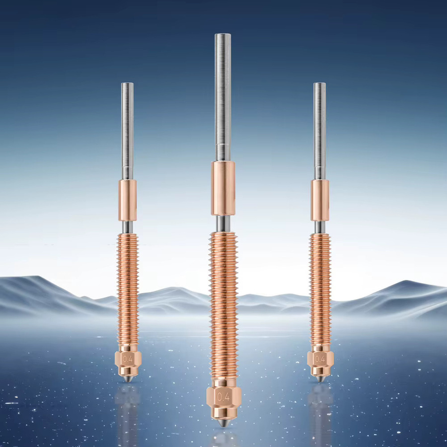 Creality Ganzmetall-Düsenset für K2 Plus 3D-Drucker mit 0,2 mm, 0,4 mm, 0,6 mm und 0,8 mm für hohen Durchfluss und verbesserte Druckeffizienz - Bild 2