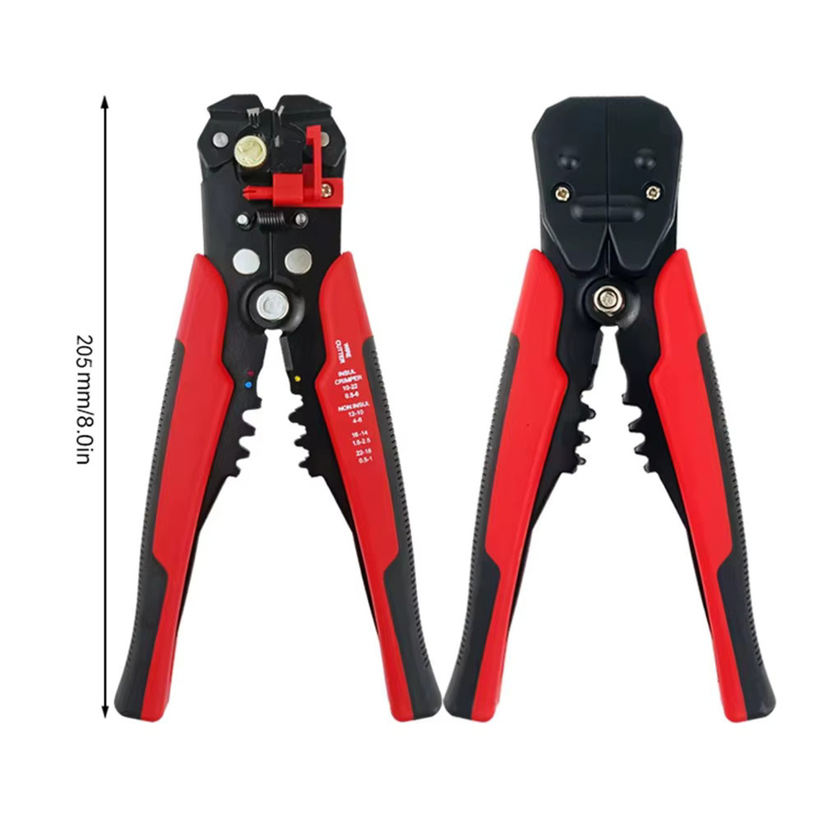 Bomurph 3-in-1 Abisolierzange zum Abisolieren von Drähten, Kabelschneiden und Crimpen - Bild 2