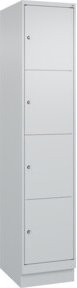 C+P Schließfachschrank Classic PLUS mit Sockel und 1 Abteil in Lichtgrau, H x B x T: 195 x 40 x 50 cm - Bild 1