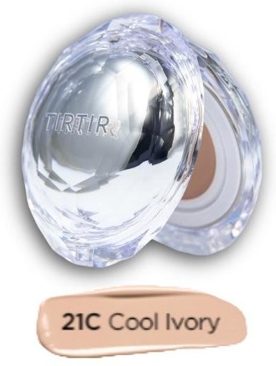 TIRTIR Mask Fit Crystal Mesh Mini Cushion, 4.5g, #21C Cool Ivory, LSF 50+ - Bild 1