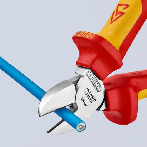Knipex Seitenschneider aus Stahl in Rot/Gelb/Mehrfarbig - Bild 3