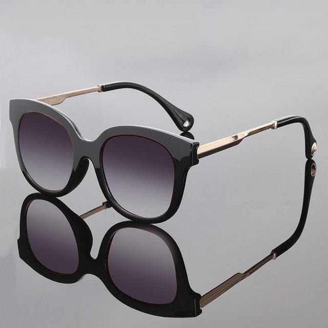 Hindfield Sonnenbrille, Unisex, Vollrand, Square, Metall, Schwarz, polarisiert - Bild 1