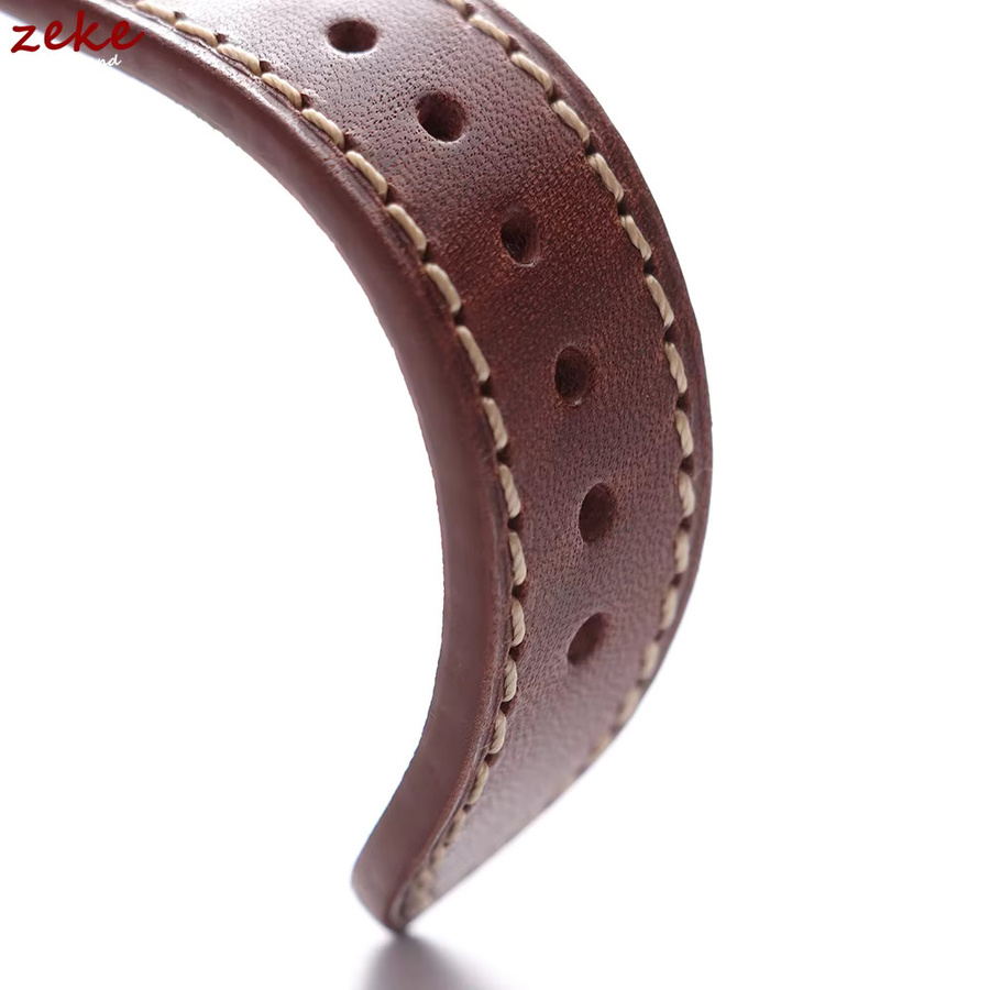 crazyband Uhrenarmband Kalbsleder, braun, Unisex, 20 mm, 22 mm - Bild 5