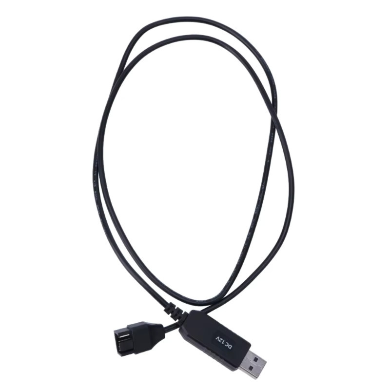 USB zu 4-poligem PC-Lüfter Adapter Kabel für 5V bis 12V Gehäusekühlung in Schwarz - Bild 4