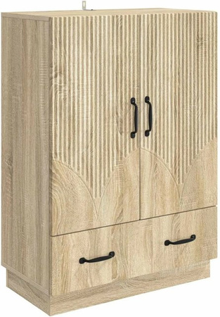 vidaXL Sideboard Sonoma-Eiche modern B/T/H: 66 x 34,5 x 92 cm
