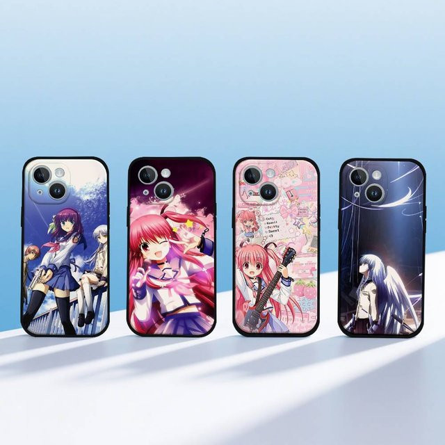Mesuca Anime A-Angel Beats Silikon Handyhülle für iPhone in Schwarz und Multicolour - Bild 1