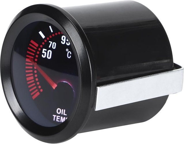 Koogeelife 2in1 Digitales 12V Auto Ölthermometer zur Öltemperaturmessung in Schwarz - Bild 1