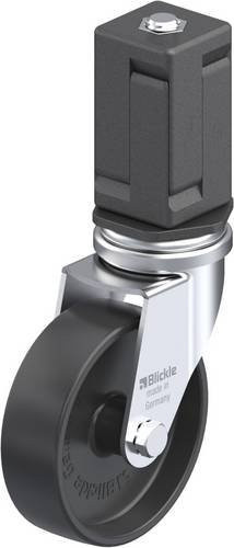 Blickle Lenkrolle LRA-POA 75G-EV07 mit Rad-Durchmesser 75 mm und einer Tragfähigkeit von 75 kg in Schwarz und verzinkter Stahl-Ausführung - Bild 1