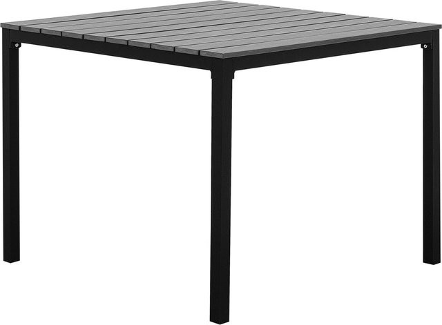 Beliani Gartentisch PRATO in Grau und Schwarz im Industrial-Design, B/T/H: 95 x 95 x 74 cm - Bild 1