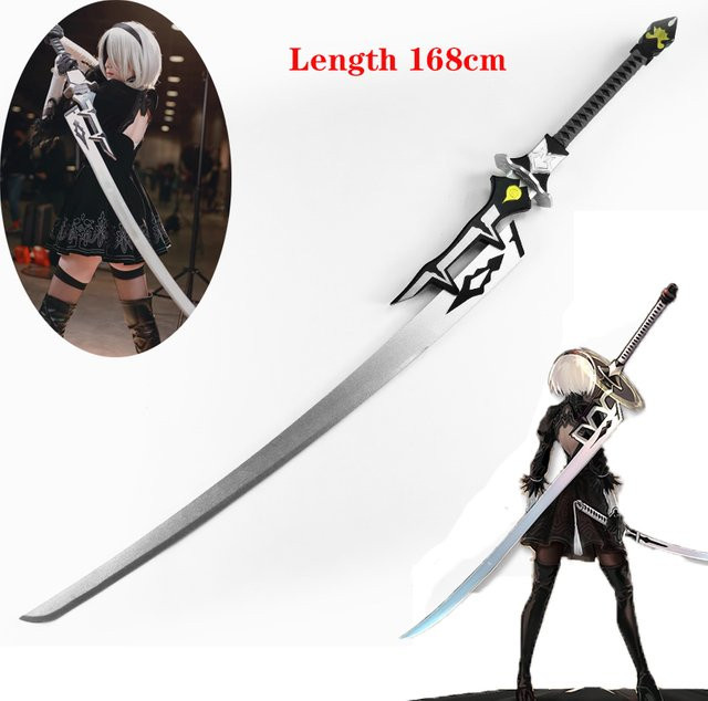 COSNYC NieR: Automata Yorha Nr. 2 Typ B Schwert, Schwarz, Holzmodell - Bild 1