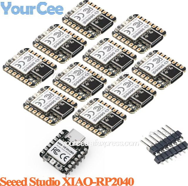 Seeed XIAO RP2040 Raspberry Pi Entwicklungsboard-Modul in Schwarz für Arduino, MicroPython und CircuitPython - Bild 1
