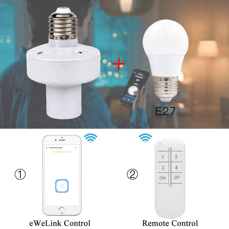 eWeLink Smart Lampenfassung mit Fernbedienung und Zeitsteuerung für E27 Leuchten zur Smart Home Automation - Bild 2