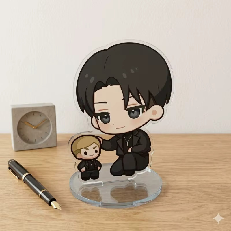 Bandai Attack on Titan, Levi Ackerman und Erwin Smith, Acryl-Ständer, Zubehör - Bild 2