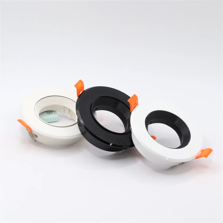 JOYINLED GU10 MR16 LED Einbaustrahler Runde Downlight-Halterung für Innenbeleuchtung in Schwarz und Weiß - Bild 1