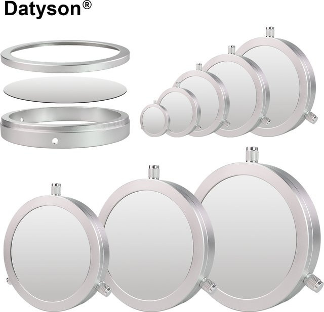 Datyson Solar-Beobachtungsfilter in Silber als Ganzmetallkappe für Teleskop- und Kameraobjektive von 44 bis 210 mm zur Sonnen- und Sonnenfleckenbeobachtung - Bild 1
