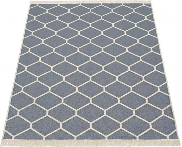 Wendbarer Skyla Teppich in Grau und Anthrazit mit geometrischem Design, B/T: 150 x 80 cm - Bild 1