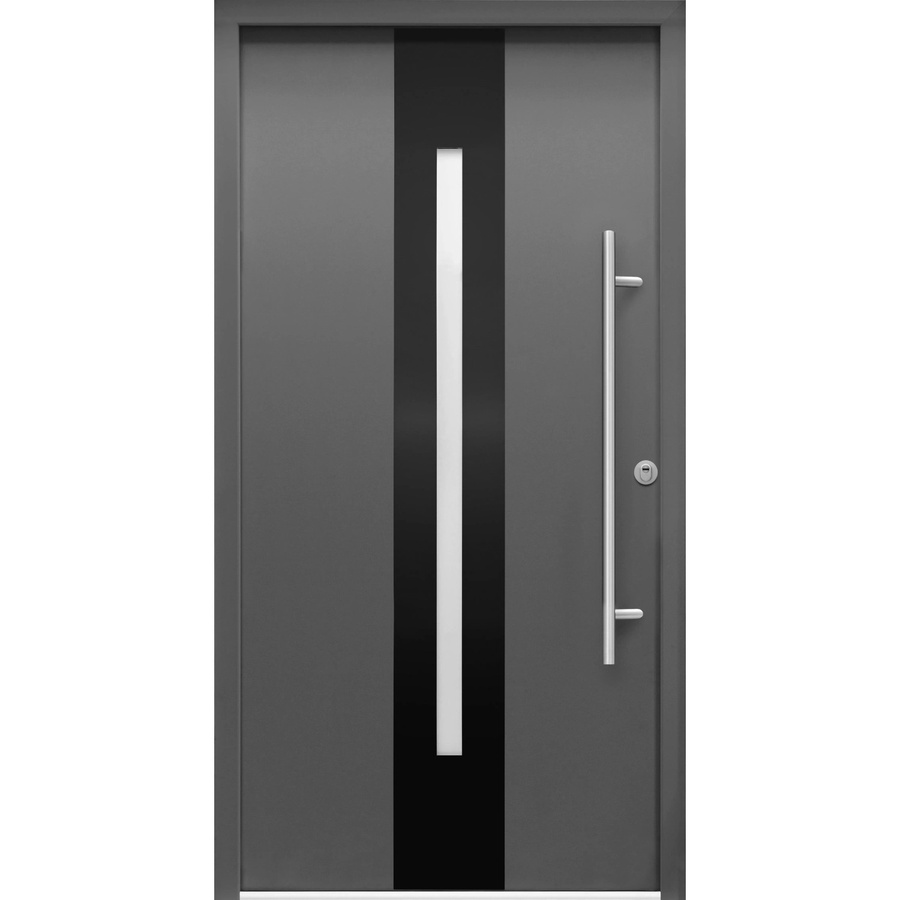 Splendoor Sicherheits-Haustür ThermoSpace Prime Dublin RC2 Komfort in Anthrazit mit Glaseinsatz, B/H: 110 x 210 cm, Rechtsausführung - Bild 2